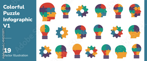 Colorful Puzzle Infographic 1