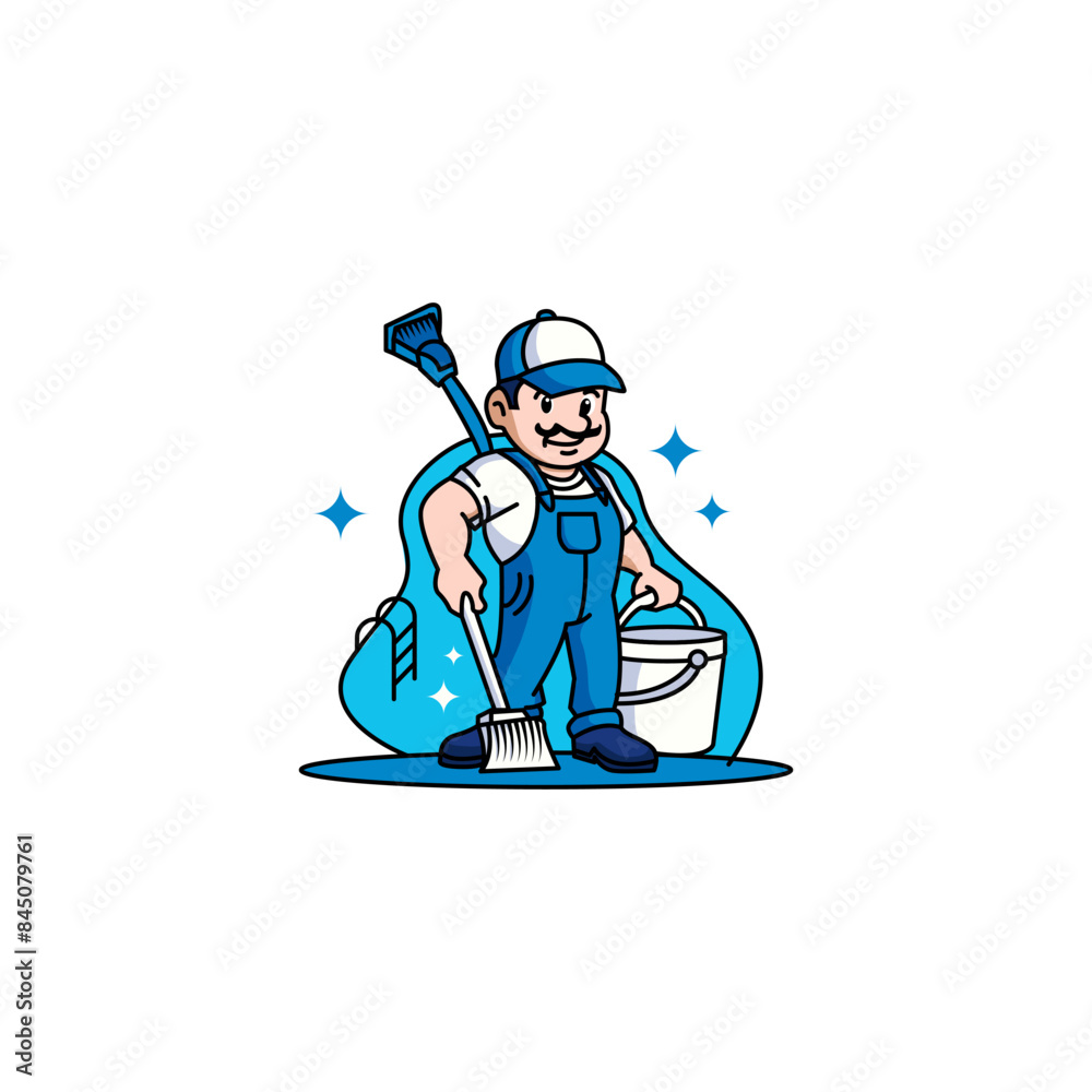 Swimming Pool Cleaner Logo Design Vector Mascott Swimming Pool Cleaner Logo Design Vector Mascott