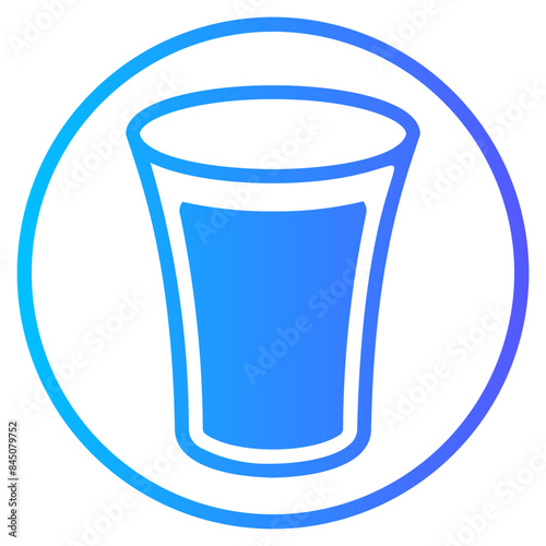 drinking water gradient icon