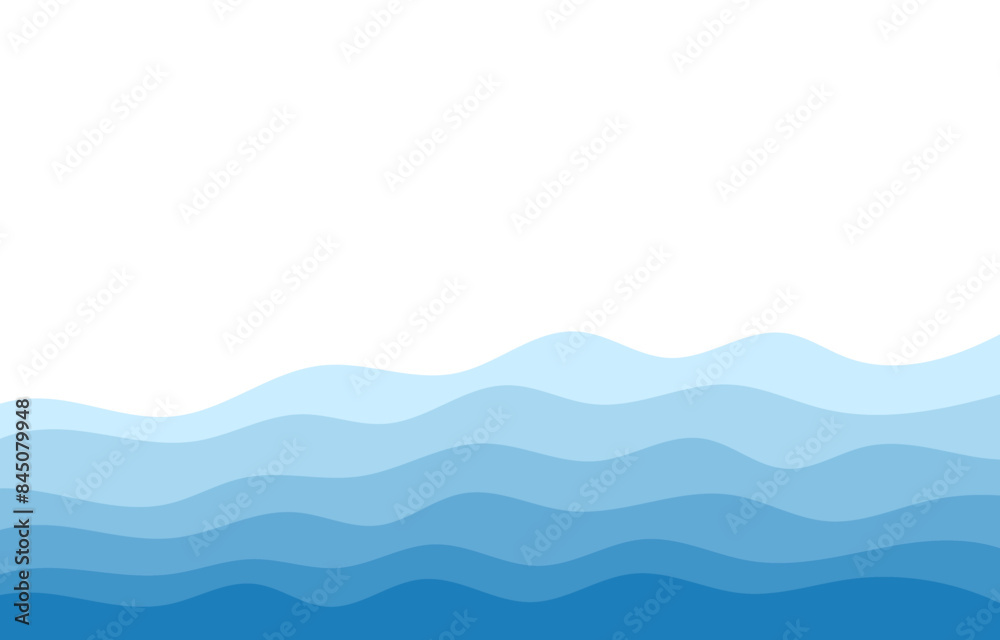 Background vector illustration of blue ocean wave layers Background vector illustration of blue ocean wave layers
