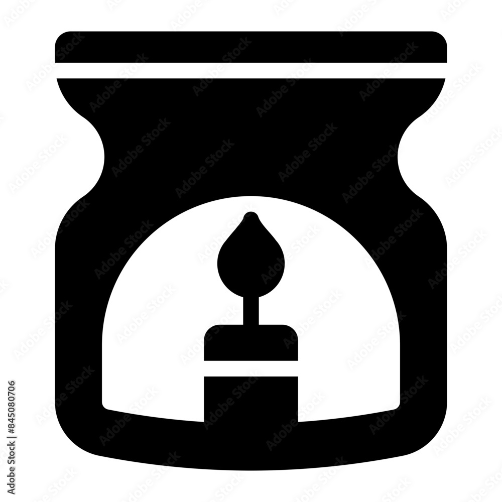 Obraz premium aromatherapy glyph icon