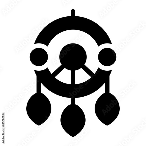 dreamcatcher glyph icon