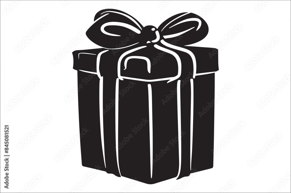 Gift box icon. Gift box silhouette Vector illustration. Gift boxes silhouette. Gift box icon. Gift box silhouette Vector illustration. Gift boxes silhouette.