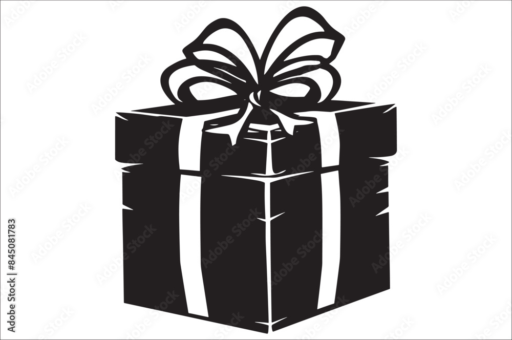 Gift box icon. Gift box silhouette Vector illustration. Gift boxes silhouette. Gift box icon. Gift box silhouette Vector illustration. Gift boxes silhouette.