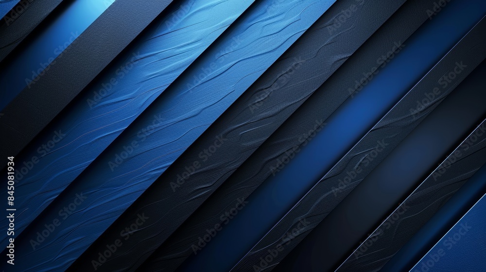 Abstract background with diagonal blue stripes. The stripes are dark ...