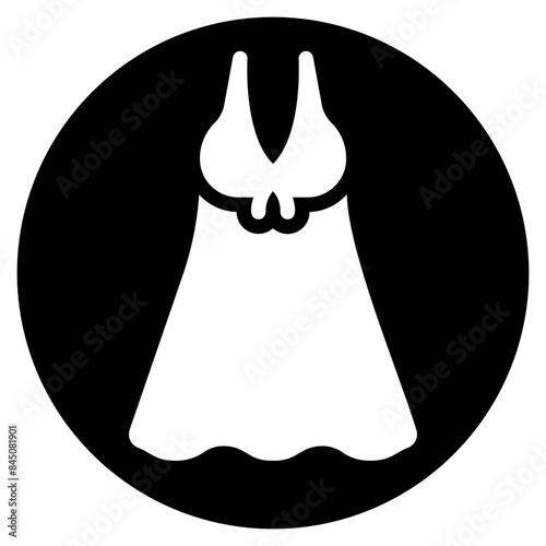 nightgown glyph icon