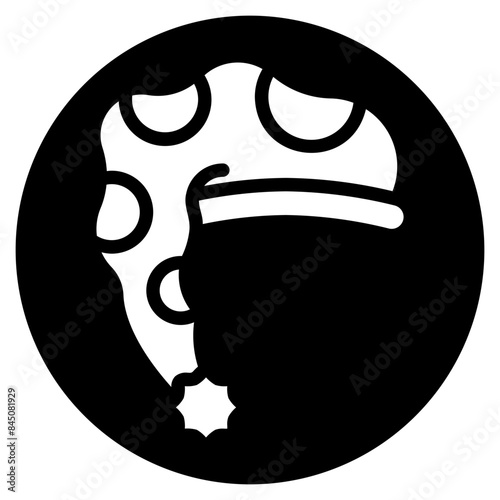 sleeping hat glyph icon