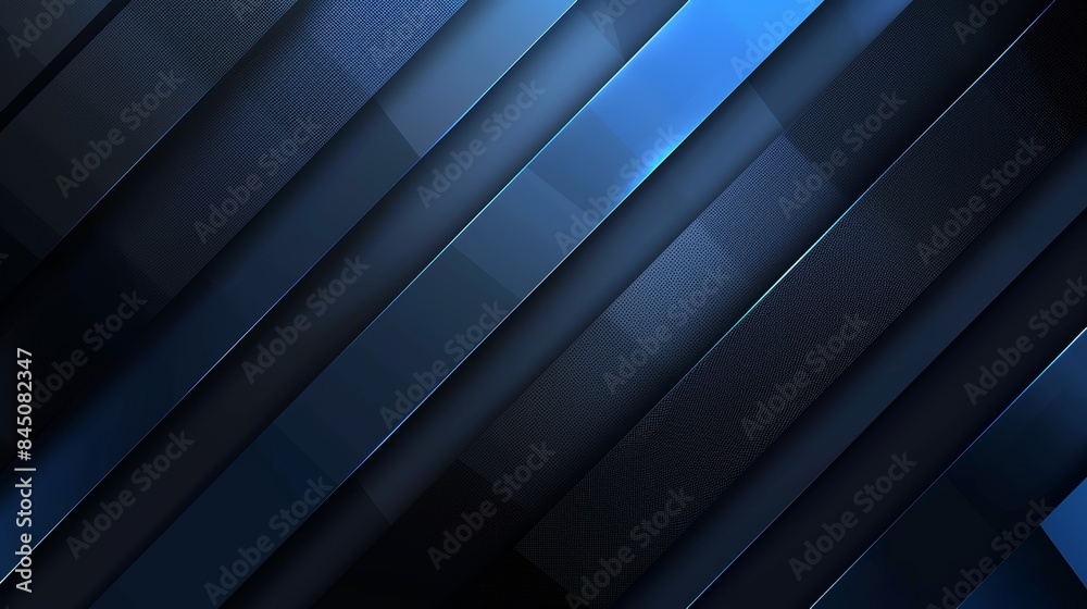 Abstract geometric background with diagonal blue and black stripes. Abstract geometric background with diagonal blue and black stripes.