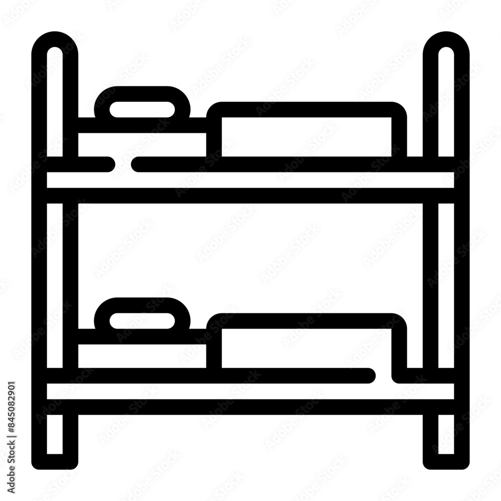 bunk bed line icon bunk bed line icon