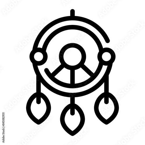 dreamcatcher line icon