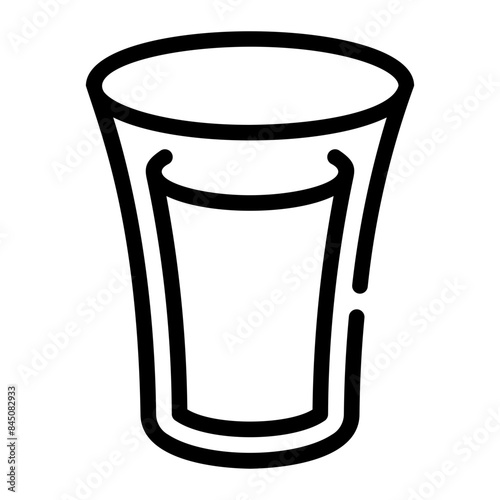 drinking water line icon