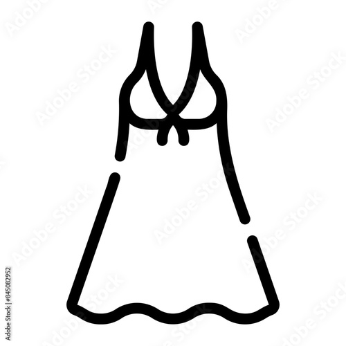 nightgown line icon