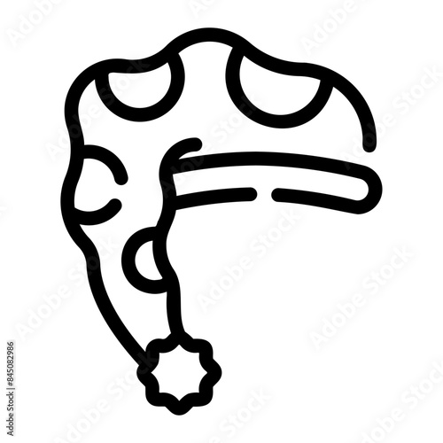 sleeping hat line icon