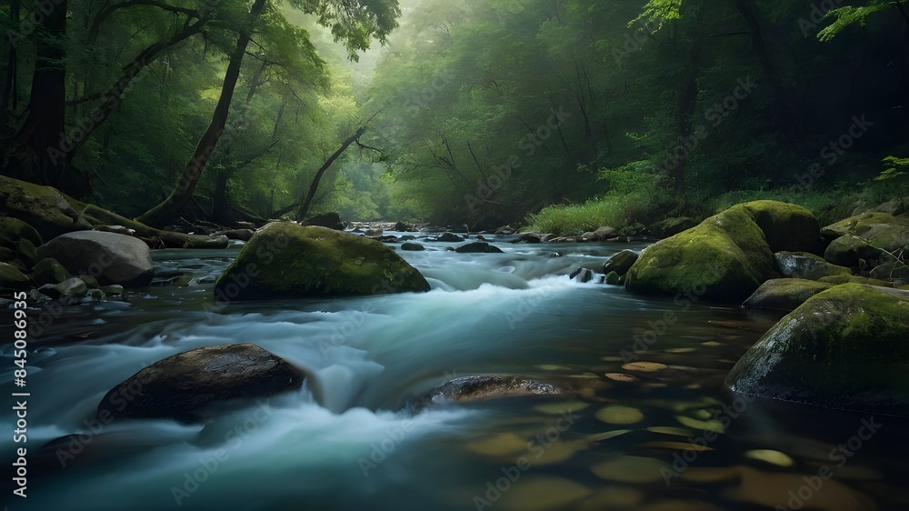 stream in the forest stream in the forest