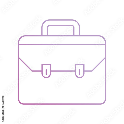 briefcase icon with white background vector stock illustration
