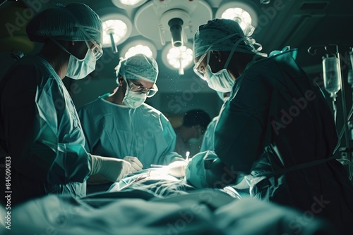 Surgeons Performing a Procedure in a Sterile Operating Room © NAIMAH