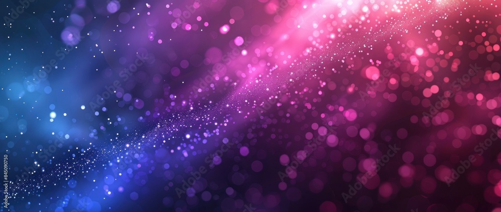 Abstract Purple and Blue Bokeh Background