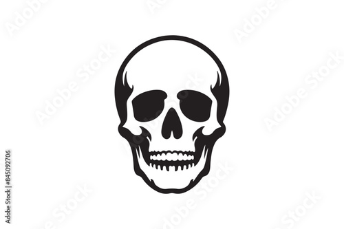 Skull Vector Illustrator Silhouette Art Tatoo