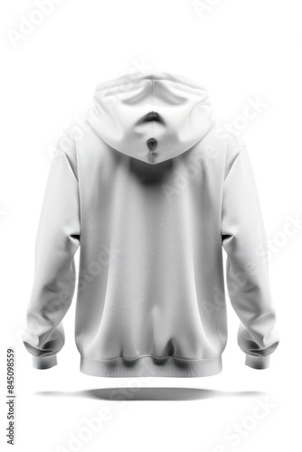 streetwear collection with this sleek mockup of a white, ironed flat hoody. Designed to highlight your back design, it exudes modernity and sophistication.