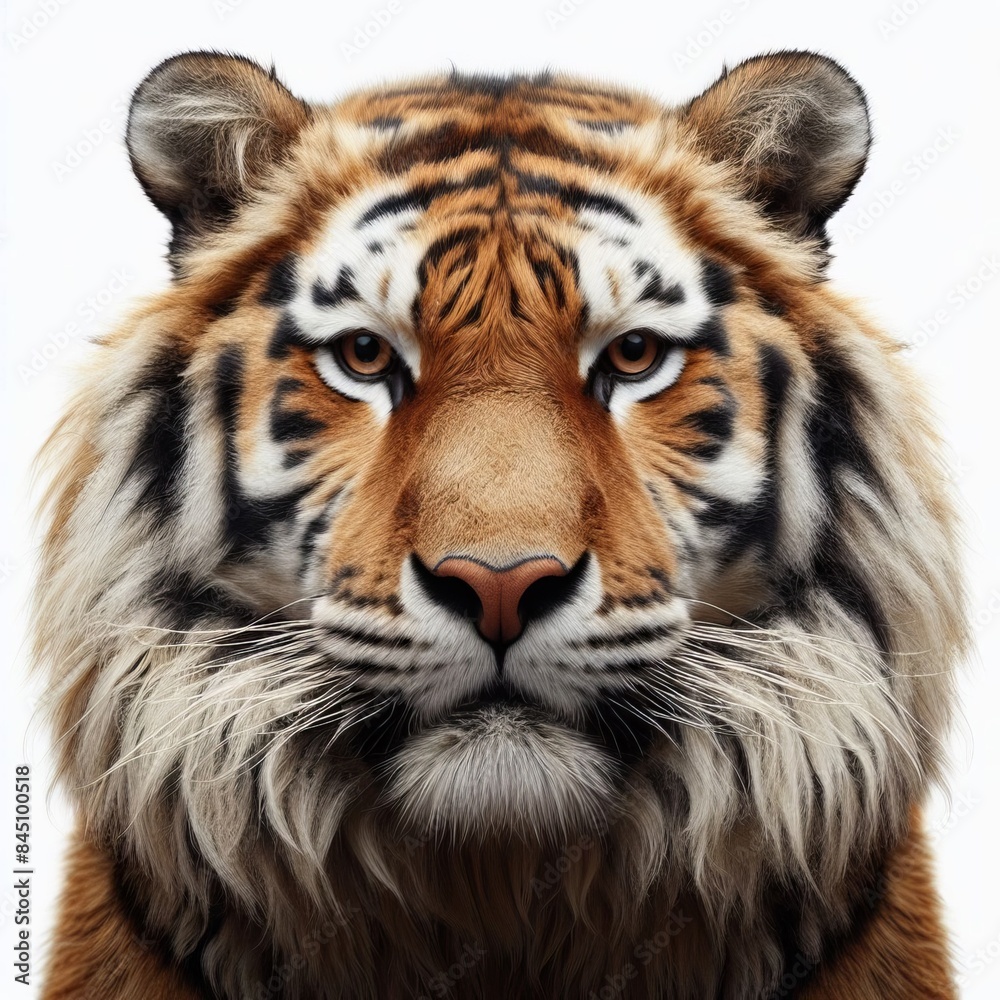 Fototapeta premium tiger in the white