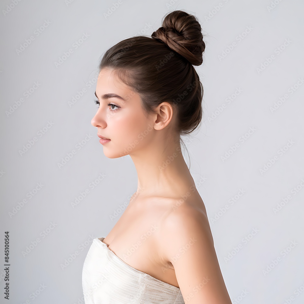 Portrait of a Beautiful Young Woman with Pristine Skin, Highlighting Face Care, Cosmetology, and Spa Beauty
Portrait of a Beautiful Young Woman with Pristine Skin, Highlighting Face Care, Cosmetology, and Spa Beauty