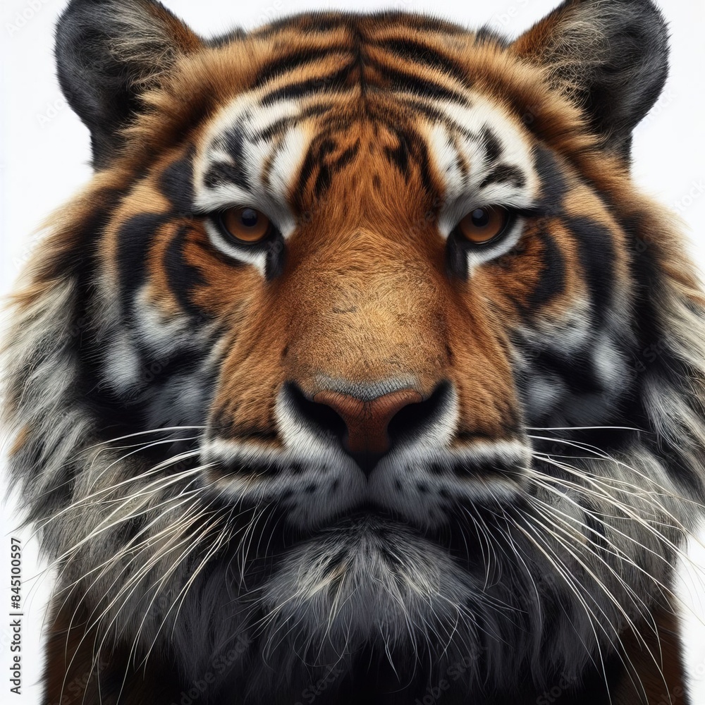 Fototapeta premium tiger in the white