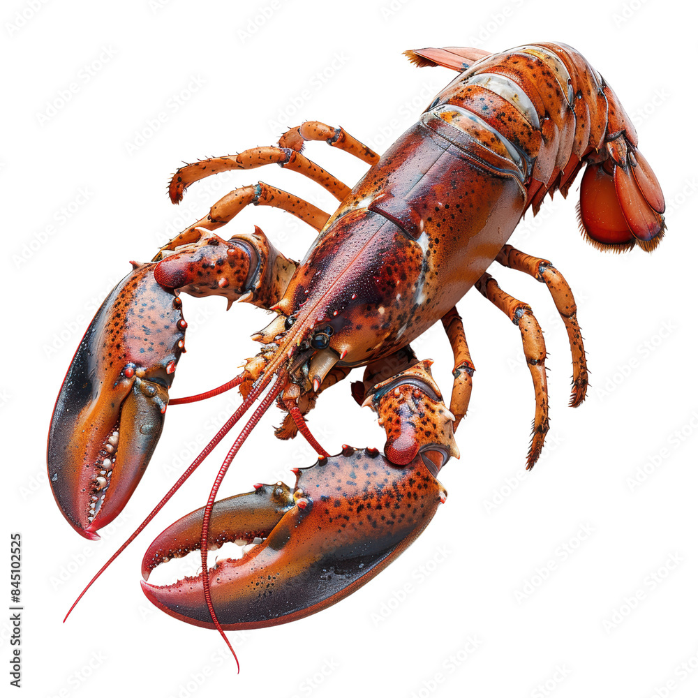 A fresh lobster , isolated on white background. A fresh lobster , isolated on white background.