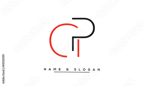GP, PG, G, P Abstract Letters Logo Monogram