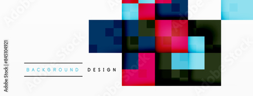 Dynamic colorful squares background. Vector Illustration For Wallpaper, Banner, Background, Card, Book Illustration, landing page