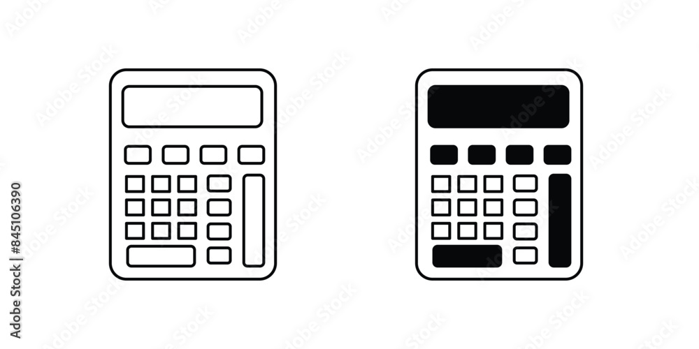 calculator icon with white background vector stock illustration calculator icon with white background vector stock illustration
