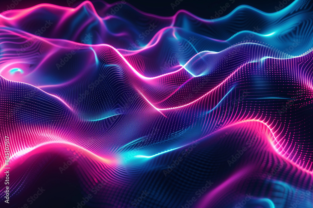 Fototapeta premium abstract background with glowing lines