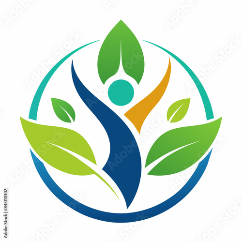 Therapeutic And Holistic Health Center Logo Design vector icon Template. Health And Wellness Logo vector art Illustration.