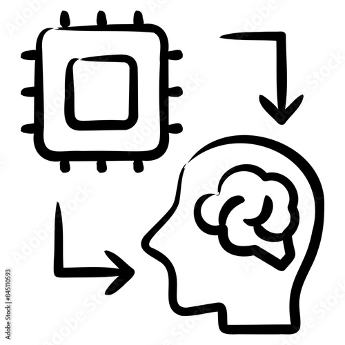 Brain Computer Interface Icon