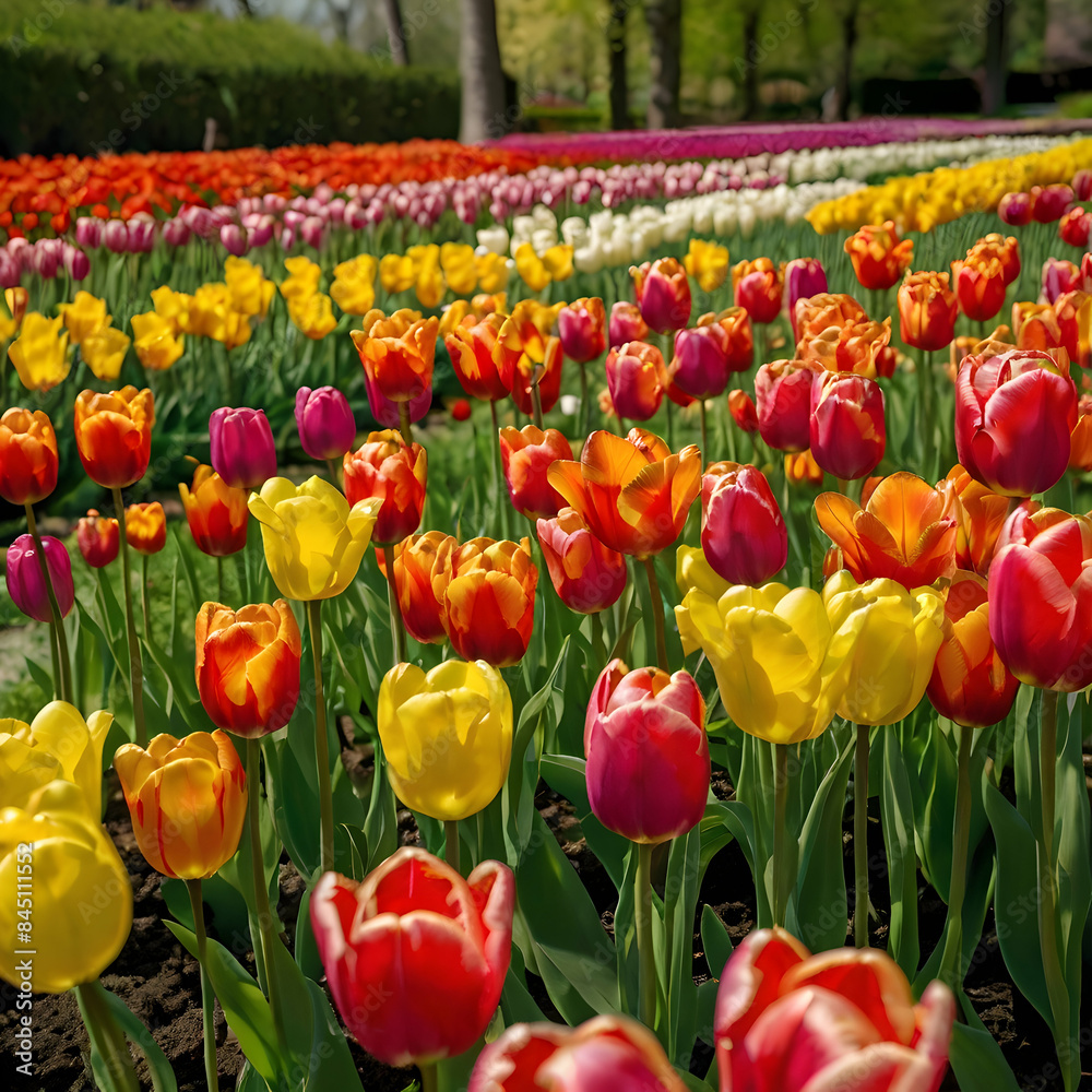 Tulip in the filed and beautiful Tulip in the filed and beautiful