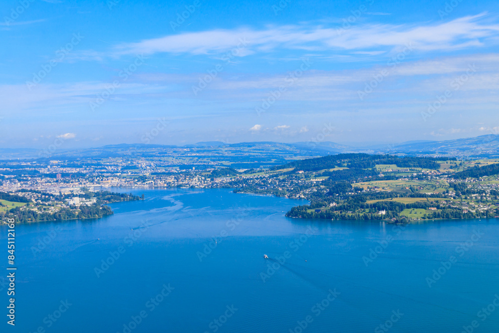 Amazing view of Lake Lucerne, Swiss Alps from Burgenstock resort, Canton of Nidwalden, Switzerland Amazing view of Lake Lucerne, Swiss Alps from Burgenstock resort, Canton of Nidwalden, Switzerland