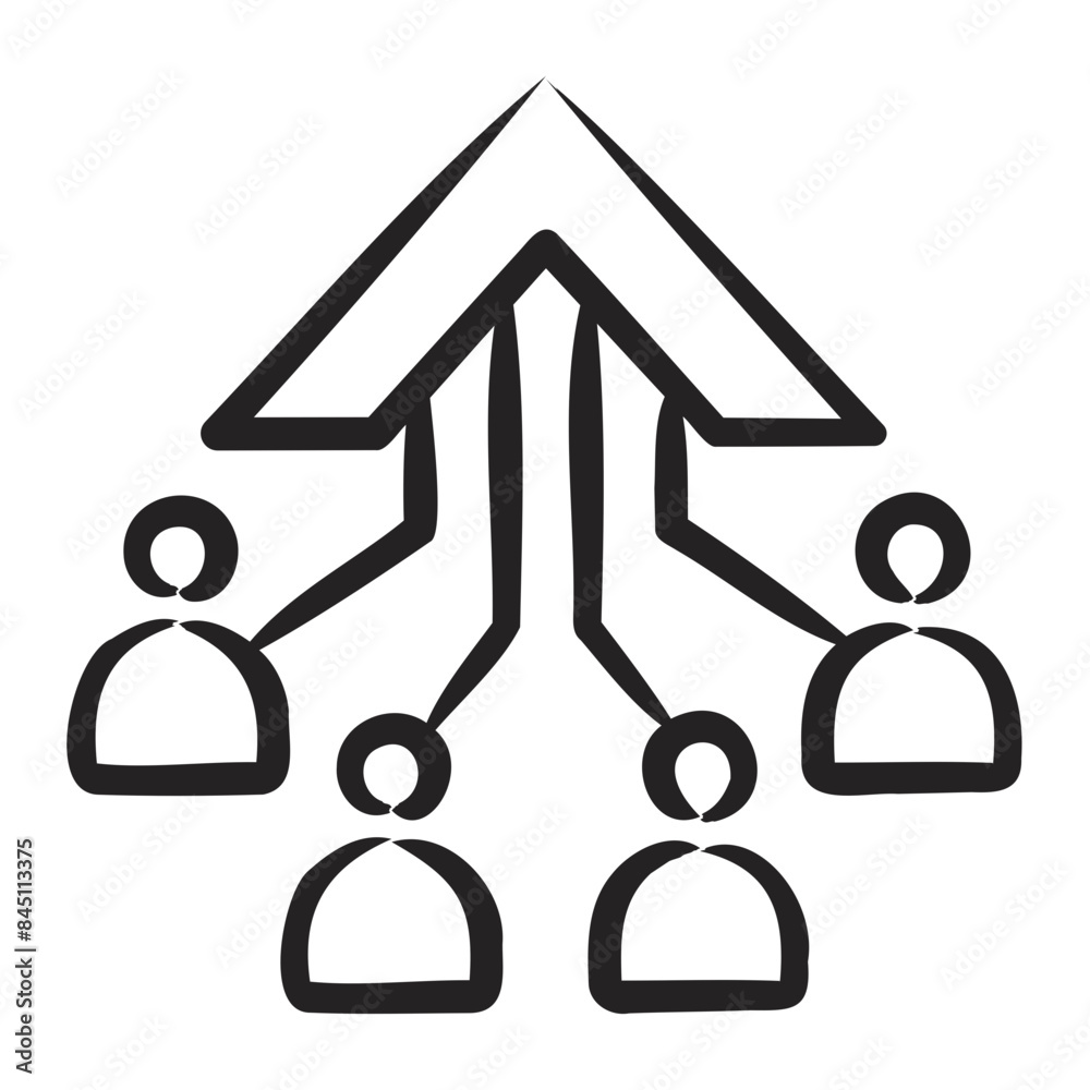 Cross Functional Teams Icon Cross Functional Teams Icon