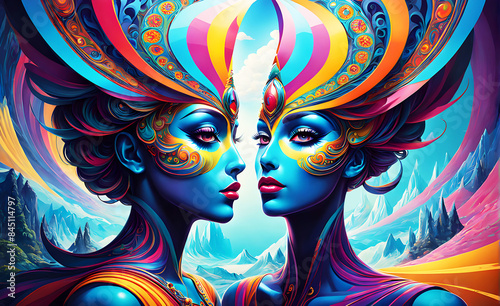 psychedelic anthropomorphic allusions