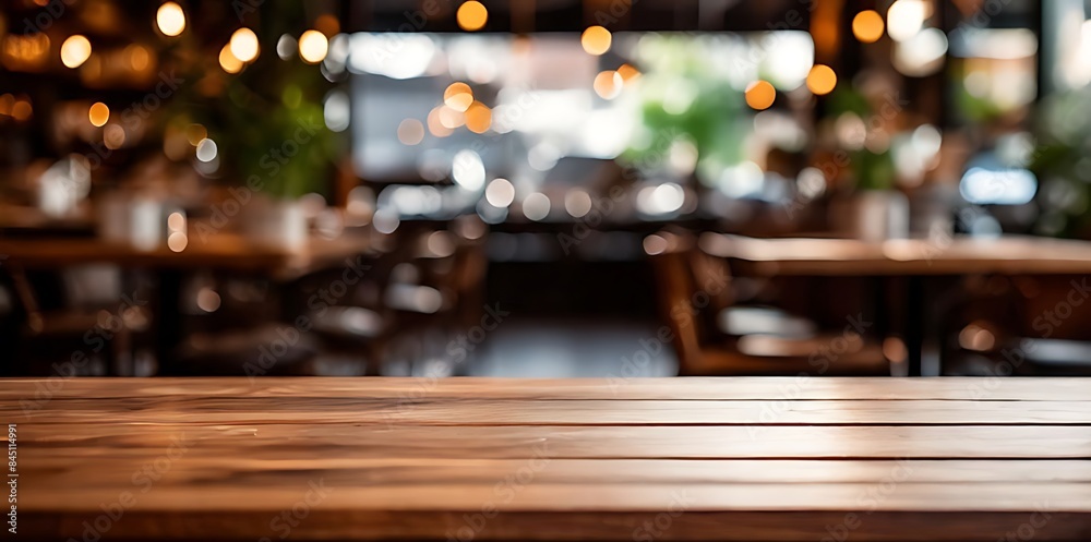 Table space in front of defocused window sill with christmas tree Table space in front of defocused window sill with christmas tree