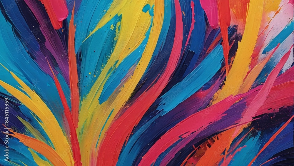Abstract colorful brushstrokes. Abstract colorful brushstrokes.