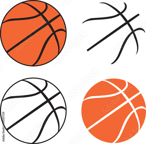 Basketball, Basketball outline, Basketball Cut Files