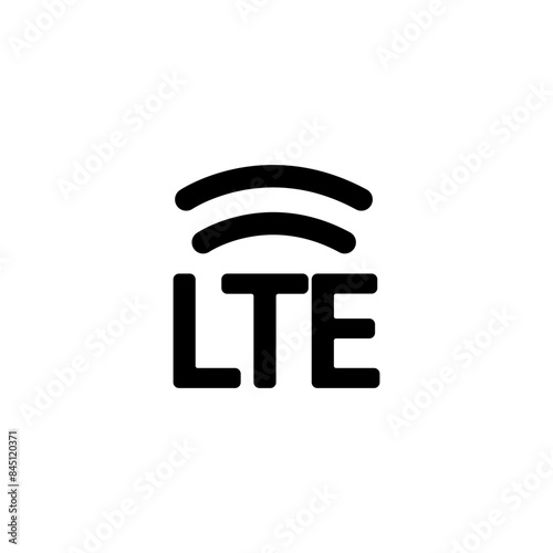 lte icon flat design isolated on white background