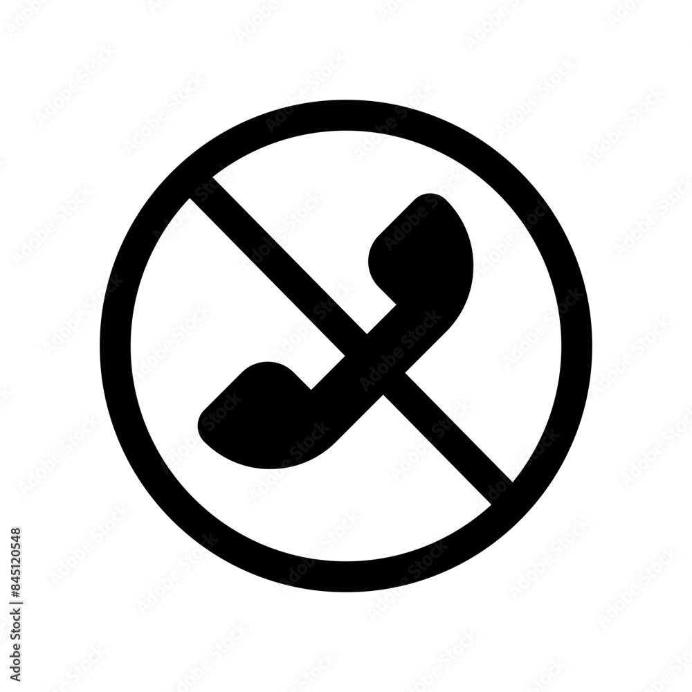 phone prohibited icon flat design isolated on white background phone prohibited icon flat design isolated on white background