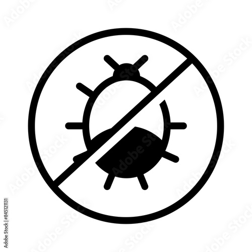 virus icon on white background