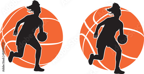 Wallpaper Mural Girl Basketball Players, Basketball Cut Files, Basketball Clipart Torontodigital.ca