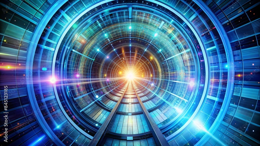 Graphic image of a time tunnel