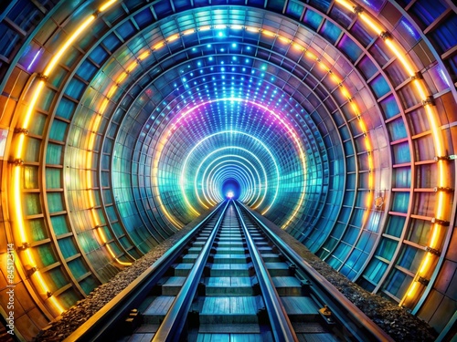 Graphic image of a time tunnel