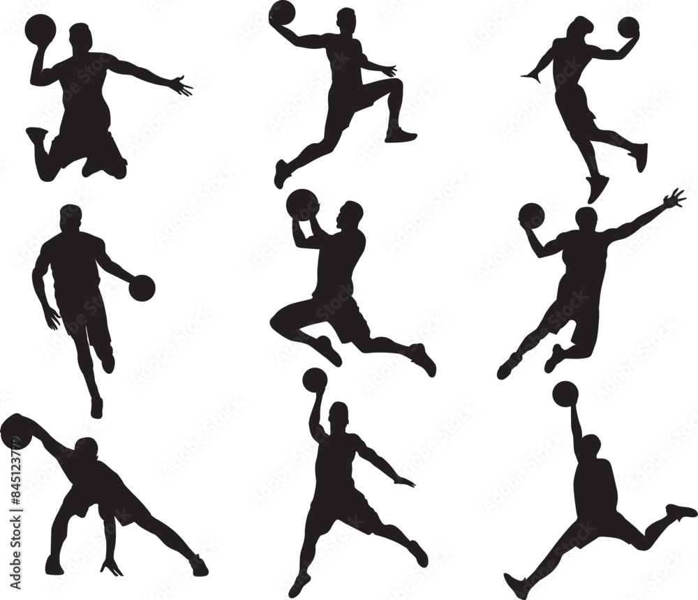 custom made wallpaper toronto digitalMen Basketball Players, basketball silhouette, sport players vector files