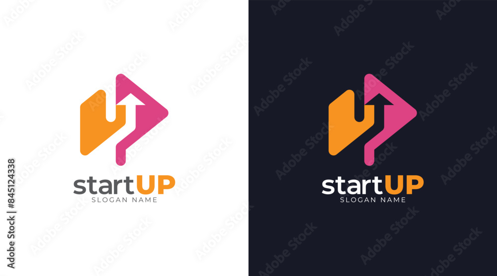 Letter UP logo design template. Initial letter UP logo icon symbol Letter UP logo design template. Initial letter UP logo icon symbol
