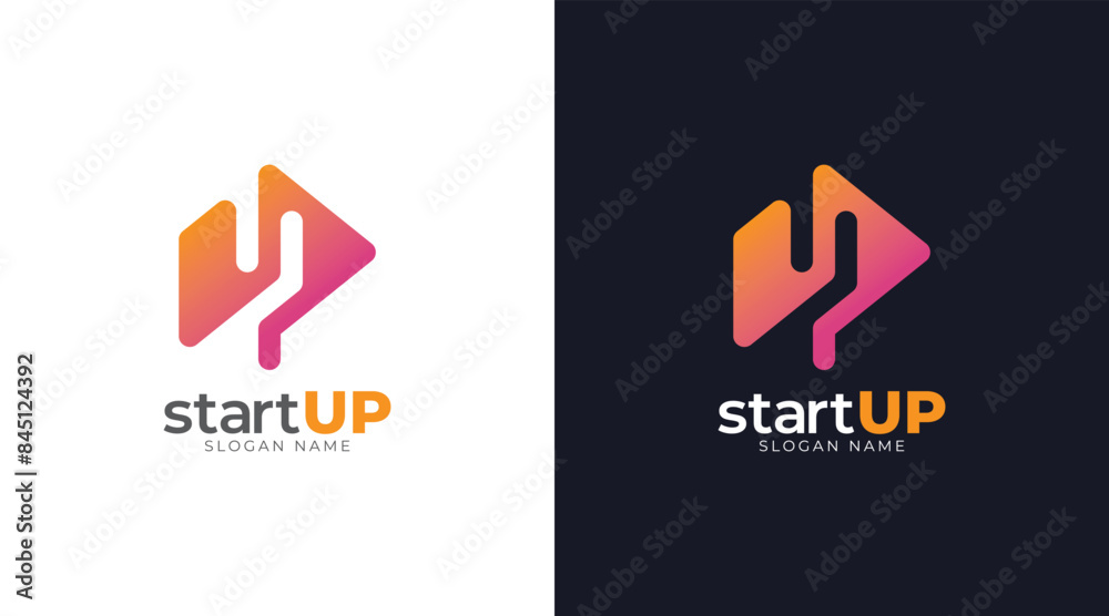 Letter UP logo design template. Initial letter UP logo icon symbol Letter UP logo design template. Initial letter UP logo icon symbol