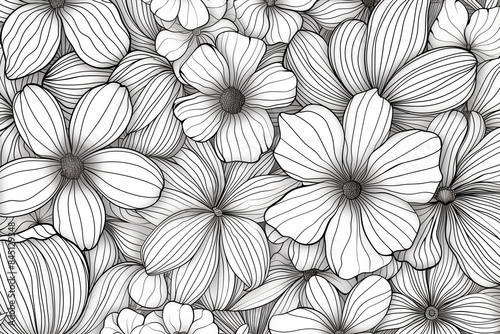 Design of an extra small and thin line art of floral wall art, include random background.in art mode.


